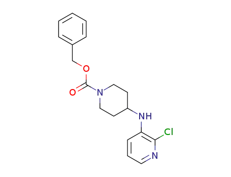 Molecular Structure of 1146637-14-0 (benzyl 4-(2-chloro-pyridin-3-yl-amino)-piperidine-1-carboxylate)