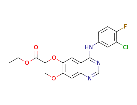 thyl 2-((4-((3-chloro-4-fluorophenyl)amino)-7-methoxyquinazolin-6-yl)oxy)acetate