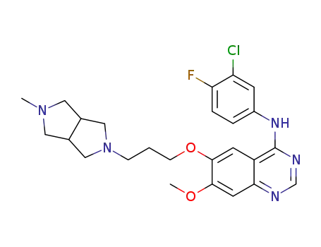 N-(3-chloro-4-fluorophenyl)-7-methoxy-6-(3-(5-methylhexahydropyrrolo[3,4-c]pyrrol-2(1H)-yl)propoxy)quinazolin-4-amine