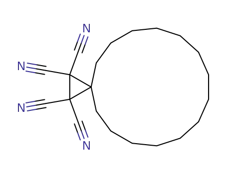 Molecular Structure of 14706-09-3 (Spiro[2.14]heptadecane-1,1,2,2-tetracarbonitrile)