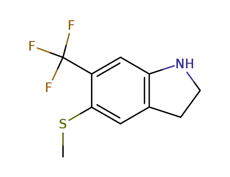 2,3-dihydro-5-methylthio-6-trifluoromethyl-indole