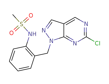 N-(2-((6-chloro-1H-pyrazolo[3,4-d]pyrimidin-1-yl)methyl)phenyl)methanesulfonamide