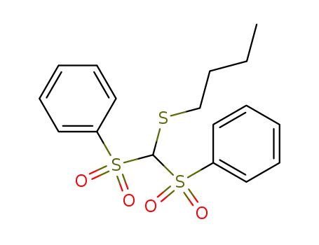 <Bis-phenylsulfonyl-methyl>-n-butyl-sulfid
