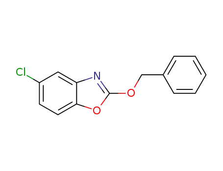 Molecular Structure of 87054-14-6 (2-(Benzyloxy)-5-chlorobenzo[d]oxazole)