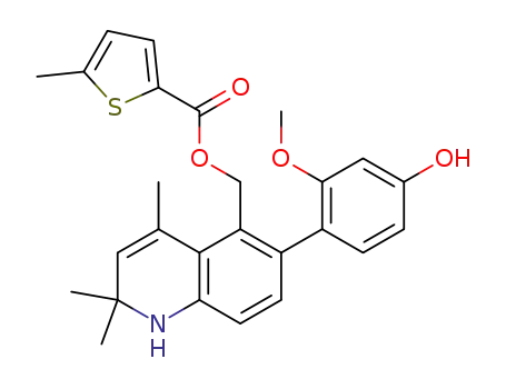 6-(4-hydroxy-2-methoxyphenyl)-5-(5-methylthiophen-2-ylcarbonyloxymethyl)-2,2,4-trimethyl-1,2-dihydroquinoline