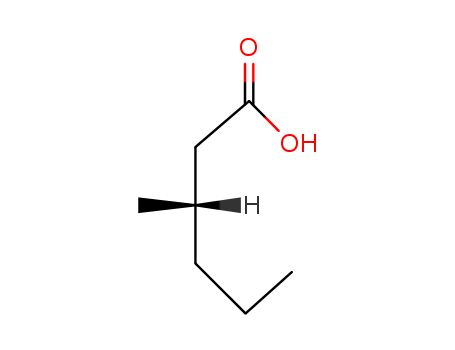 Hexanoic acid,3-methyl-, (3S)-