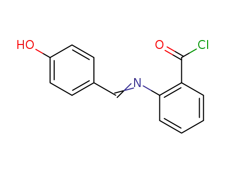 2-{[1-(4-Hydroxy-phenyl)-meth-(E)-ylidene]-amino}-benzoyl chloride