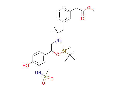 methyl (3-{2-[((2R)-2-{[tert-butyl(dimethyl)silyl]oxy}-2-{4-hydroxy-3-[(methylsulfonyl)amino]phenyl}ethyl)amino]-2-methylpropyl}phenyl)acetate