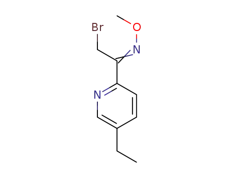 2-bromo-1-(5-ethyl-2-pyridinyl)ethanone O-methyloxime