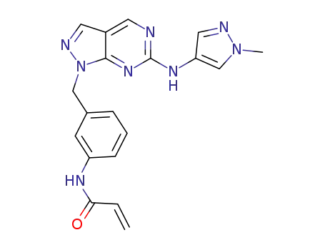 N-(3-((6-((1-methyl-1H-pyrazol-4-yl)amino)-1H-pyrazolo[3,4-d]pyrimidin-1-yl)methyl)phenyl)acrylamide