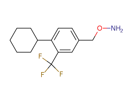 Molecular Structure of 800379-62-8 (Hydroxylamine, O-[[4-cyclohexyl-3-(trifluoromethyl)phenyl]methyl]-)