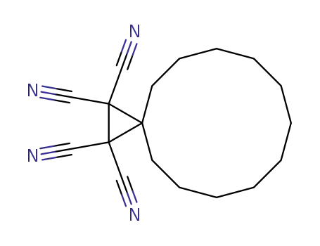 Molecular Structure of 14651-45-7 (Spiro[2.11]tetradecane-1,1,2,2-tetracarbonitrile)