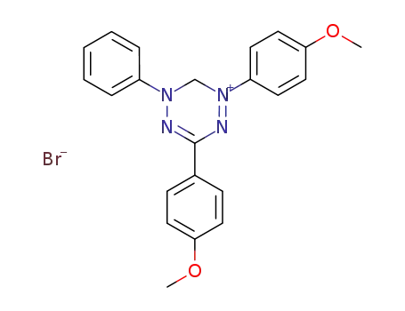 1,2,4,5-Tetrazinium, 5,6-dihydro-1,3-bis(4-methoxyphenyl)-5-phenyl-,
bromide