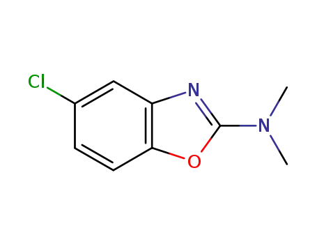 Molecular Structure of 64037-20-3 (5-Chloro-N,N-dimethyl-2-benzoxazolamine)