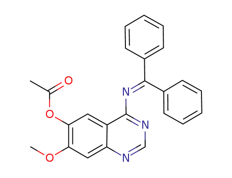 6-Quinazolinol, 4-[(diphenylmethylene)amino]-7-methoxy-, acetate
(ester)