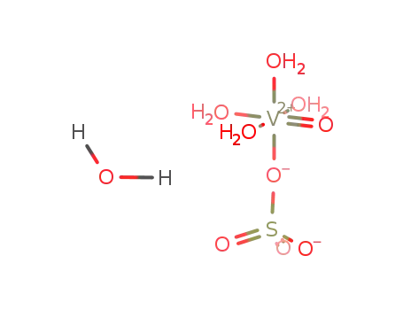 Molecular Structure of 14708-82-8 (Vanadium(2+), pentaaquaoxo-, (OC-6-21), sulfate(1:1))