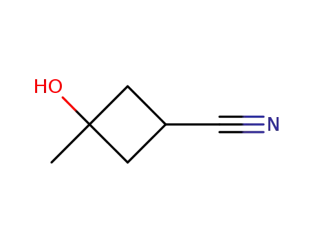 Molecular Structure of 4844-51-3 (3-Hydroxy-3-Methylcyclobutanecarbonitrile)
