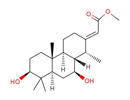((<i>E</i>)-3β,7β-dihydroxy-14α-methyl-podocarpan-13-yliden)-acetic acid methyl ester