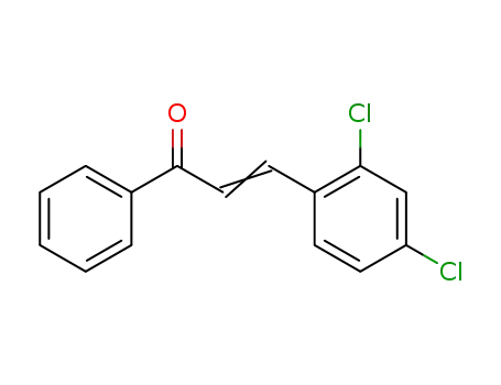 Molecular Structure of 19738-90-0 (2-Propen-1-one, 3-(2,4-dichlorophenyl)-1-phenyl-)