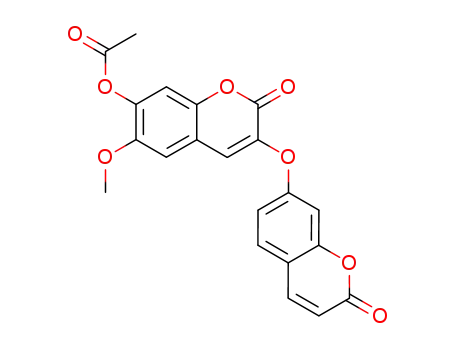 6-Methoxy-2-oxo-3-(2-oxochromen-7-yloxy)chromen-7-yl acetate