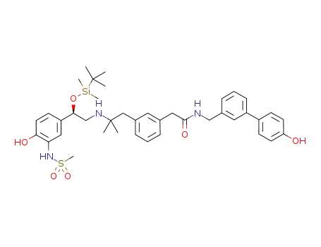 2-[3-(2-{[(2R)-2-{[tert-butyl(dimethyl)silyl]oxy}-2-{4-hydroxy-3-[(methylsulfonyl)amino]phenyl}ethyl]amino}-2-methylpropyl)phenyl]-N-[(4'-hydroxybiphenyl-3-yl)methyl]acetamide