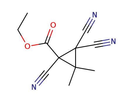 Cyclopropanecarboxylicacid, 1,2,2-tricyano-3,3-dimethyl-, ethyl ester cas  24543-06-4