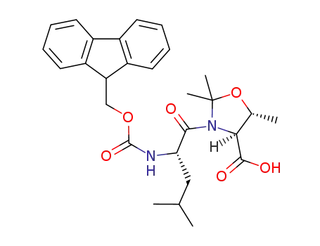 Molecular Structure of 955048-89-2 (FMOC-LEU-THR(PSIME,MEPRO)-OH)