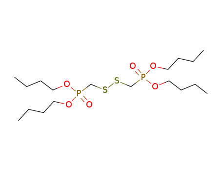 Molecular Structure of 7427-77-2 (bis-(dibutoxyphosphoryl-methyl)-disulfide)