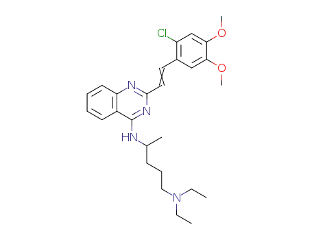 2-(6'-Chloro-3',4'-dimethoxystyryl)-4-(δ-diethylamino-α-methylbutylamino)quinazoline
