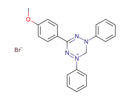 1,2,4,5-Tetrazinium, 5,6-dihydro-3-(4-methoxyphenyl)-1,5-diphenyl-,
bromide