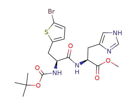 (S)-2-[(S)-3-(5-Bromo-thiophen-2-yl)-2-tert-butoxycarbonylamino-propionylamino]-3-(1H-imidazol-4-yl)-propionic acid methyl ester