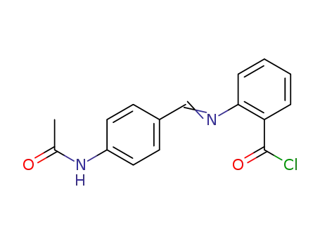 2-{[1-(4-Acetylamino-phenyl)-meth-(E)-ylidene]-amino}-benzoyl chloride