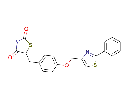 2,4-Thiazolidinedione,5-[[4-[(2-phenyl-4-thiazolyl)methoxy]phenyl]methyl]-