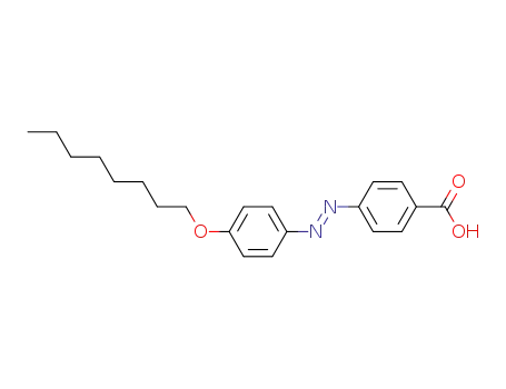 Molecular Structure of 105299-46-5 (Benzoic acid, 4-[[4-(octyloxy)phenyl]azo]-, (E)-)