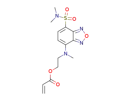 Molecular Structure of 627546-76-3 (4-N-(2-acryloyloxyethyl)-N-methylamino-7-N,N-dimethylaminosulfonyl-2,1,3-benzoxadiazole)