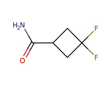 Molecular Structure of 86770-82-3 (Cyclobutanecarboxamide, 3,3-difluoro- (9CI))