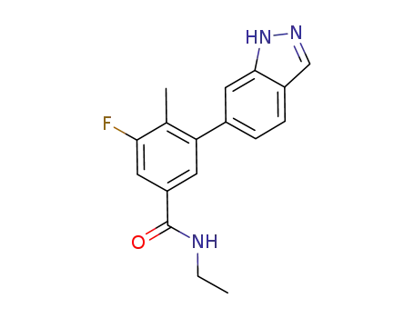 N-ethyl-3-fluoro-5-(1H-indazol-6-yl)-4-methylbenzamide