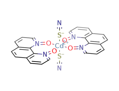 Molecular Structure of 103932-19-0 (bis(1,10-phenanthroline N,N'-dioxide)dithiocyanatocadmium)