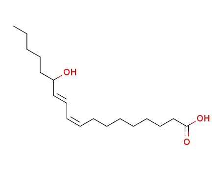 Molecular Structure of 18104-45-5 ((9Z,11E)-13-Hydroxy-9,11-octadecadienoic acid)