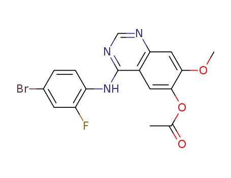 4-((4-bromo-2-fluorophenyl)amino)-7-methoxyquinazolin-6-yl acetate