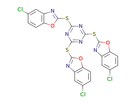 5,5',5''-trichloro-2,2',2''-[1,3,5]triazine-2,4,6-triyltrissulfanyl-tris-benzooxazole