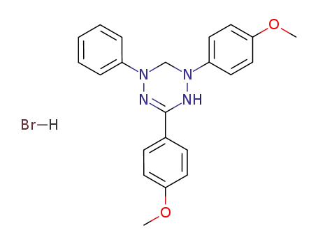 1,2,4,5-Tetrazine,
1,2,5,6-tetrahydro-1,3-bis(4-methoxyphenyl)-5-phenyl-,
monohydrobromide