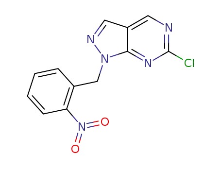 6-chloro-1-(2-nitrobenzyl)-1H-pyrazolo[3,4-d]pyrimidine