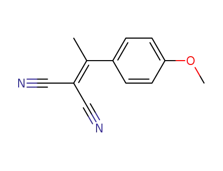 Molecular Structure of 2972-85-2 ([1-(4-methoxyphenyl)ethylidene]propanedinitrile)