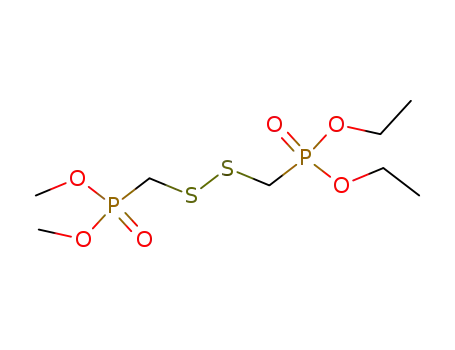 Molecular Structure of 112864-52-5 ((diethoxyphosphoryl-methyl)-(dimethoxyphosphoryl-methyl)-disulfide)