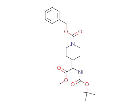 4-(tert-Butoxycarbonylamino-methoxycarbonyl-methylene)-piperidine-1-carboxylic acid benzyl ester