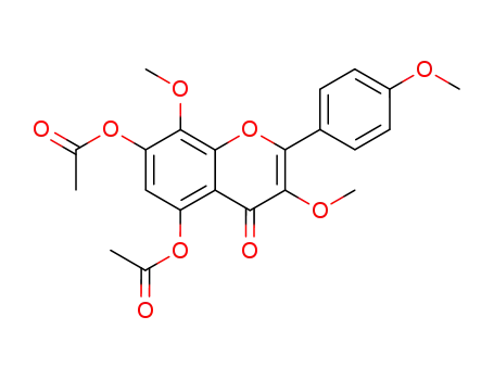 Molecular Structure of 5128-43-8 (5,7-diacetoxy-3,4',8-trimethoxyflavone)