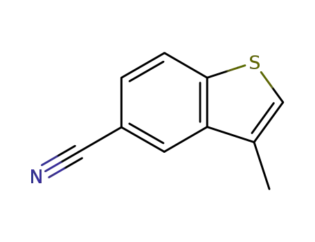 Molecular Structure of 19404-23-0 (3-Methyl-benzo[b]thiophene-5-carbonitrile)