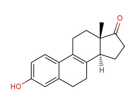 Molecular Structure of 2911-90-2 (3-hydroxyestra-1,3,5(10),8-tetraen-17-one)