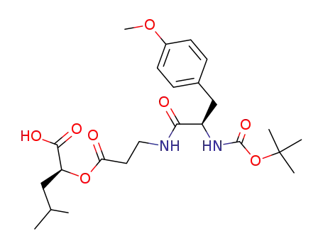 (2S)-2-[3-[(2R)-2-(tert-butoxycarbonylamino)-3-(4-methoxyphenyl)propanoylamino]propanoyloxy]-4-methylpentanoic acid